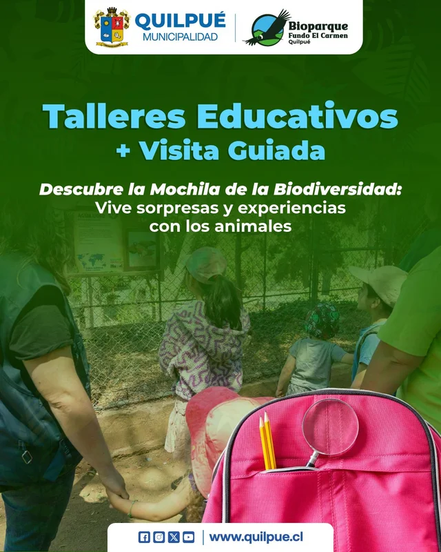 Taller Entretenido + Visita Guiada: ¡Descubre la Mochila de la Biodiversidad: Vive sorpresas y experiencias con los animales!