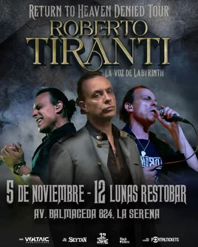 Roberto Tiranti: Return To Heaven Denied Tour En 12 Lunas Restobar, La Serena