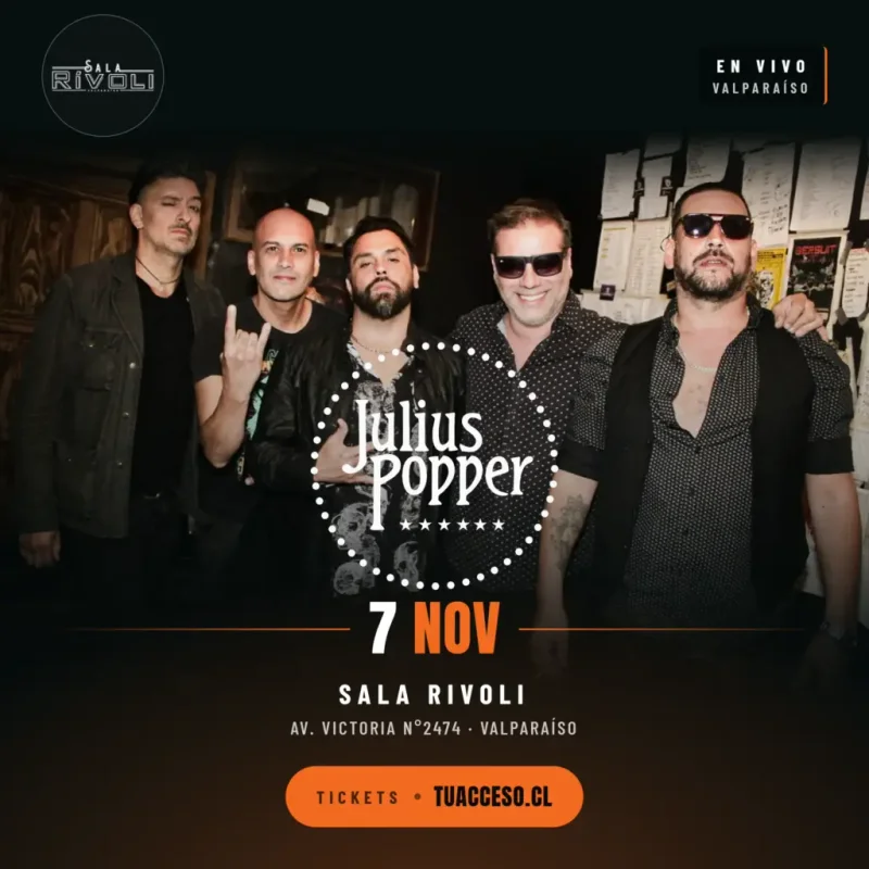 Sala Rívoli presenta Julius Popper