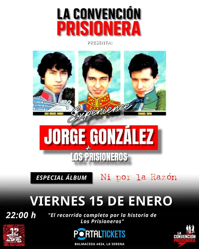 Tributo A Los Prisioneros: Especial Ni Por La Razón En 12 Lunas, La Serena - 15 Enero