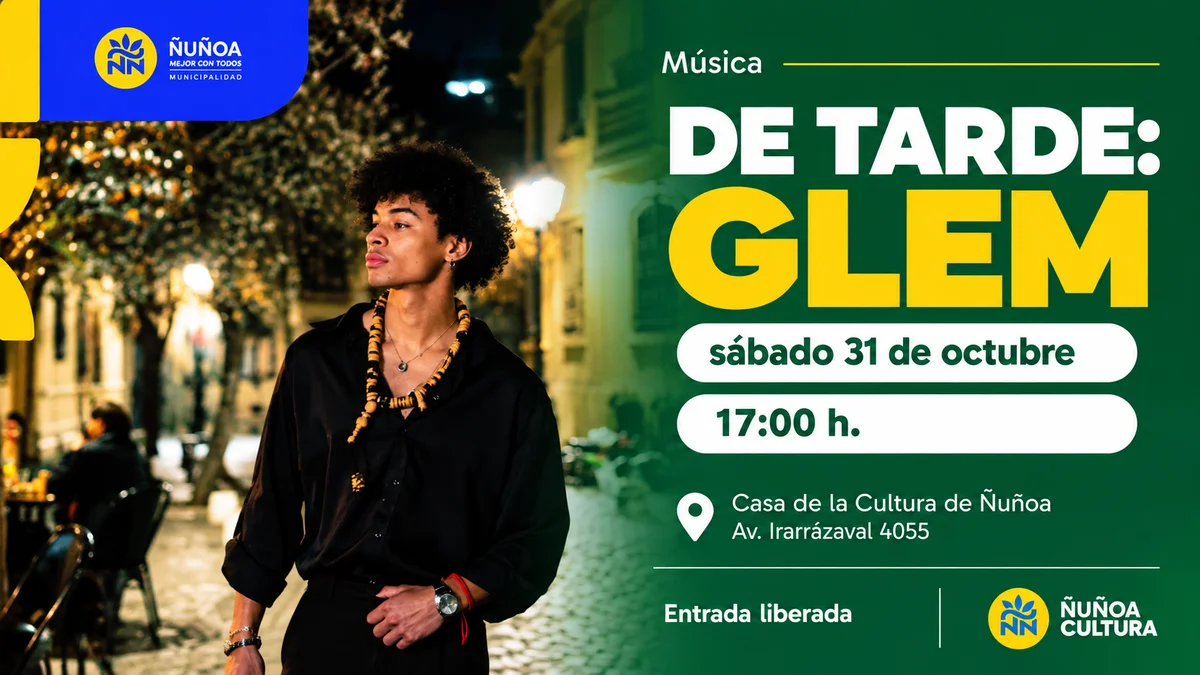 De Tarde presenta a Glem: nueva música chilena en Ñuñoa