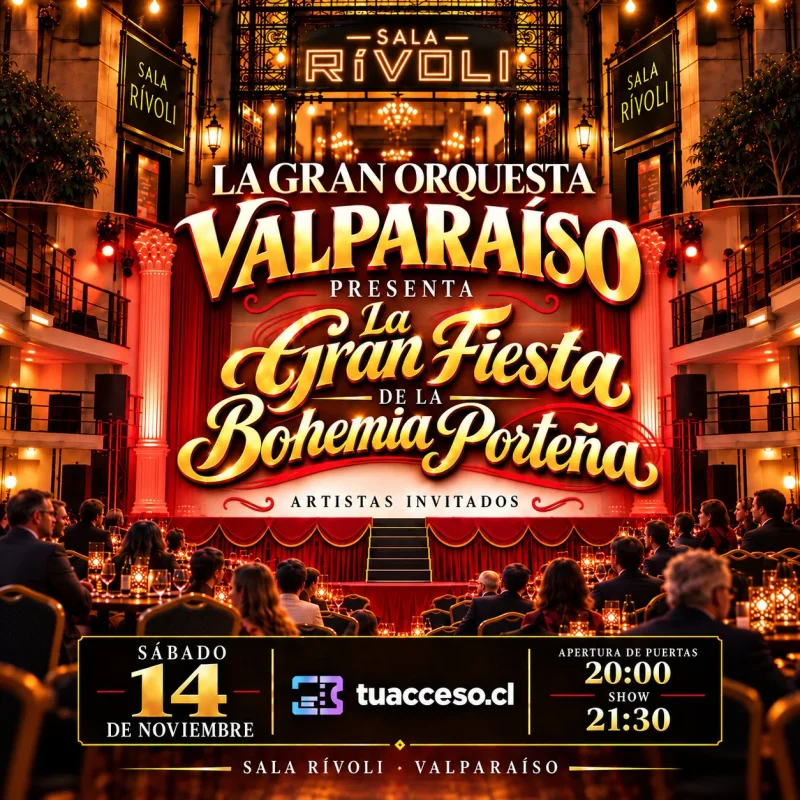 Sala Rívoli presenta La Gran Orqueta Valparaíso