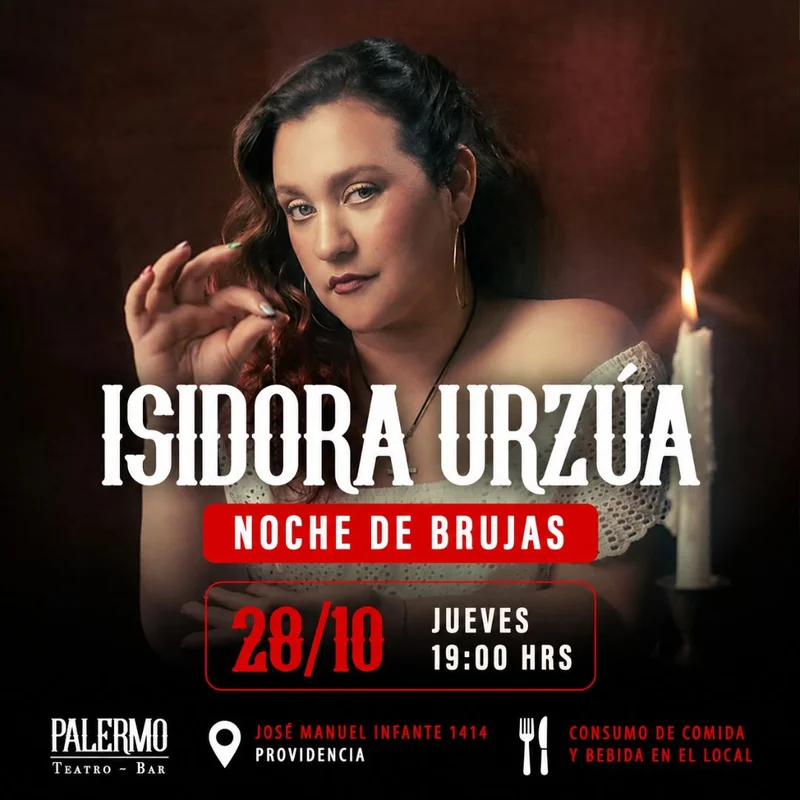 Isidora Urzúa «Noche de Brujas» en Palermo 28.10