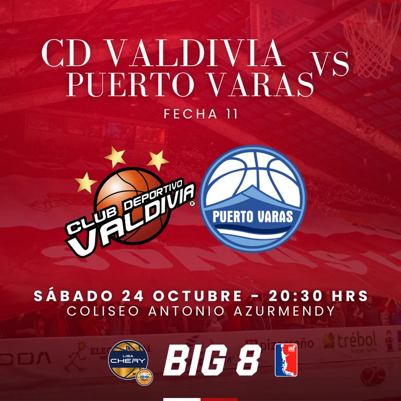 ?CD Valdivia vs Puerto Varas Basket / Liga CHERY by Cecinas Llanquihue 2026