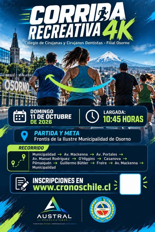 Corrida Recreativa, Colegio De Dentistas De Osorno 4k