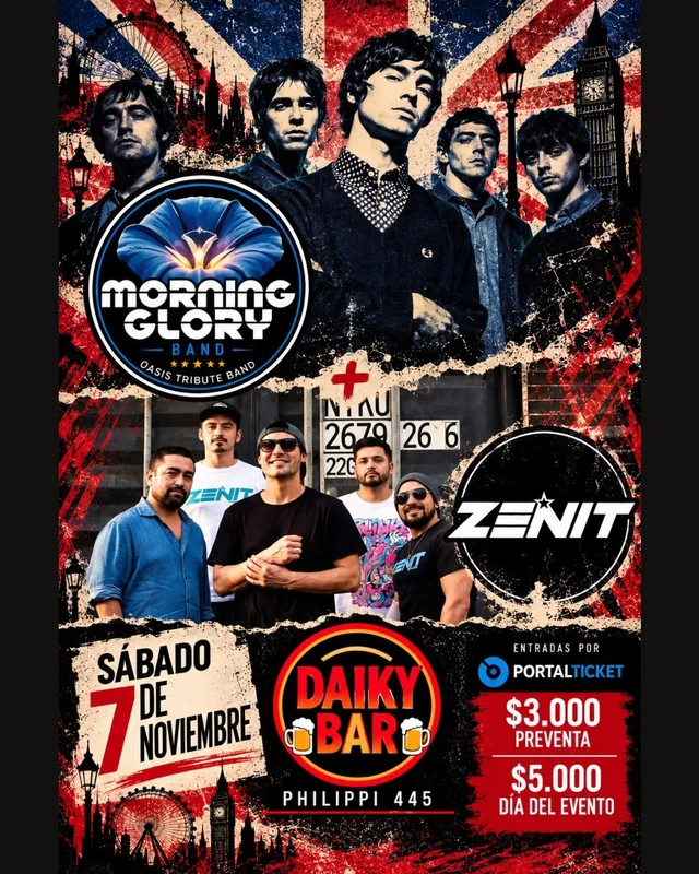 Morning Glory (Tributo Oasis) + Zenit En The Daiky Bar
