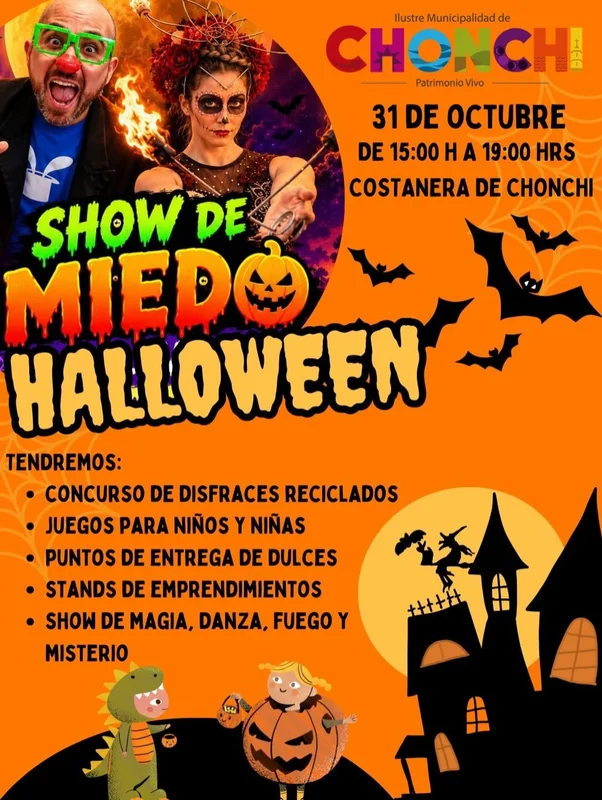 Show de Miedo en Halloween en la Costanera de Chonchi