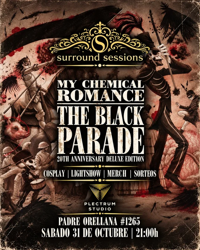 Surround Sessions: The Black Parade (20 Años) Halloween Party En Plectrum Studio