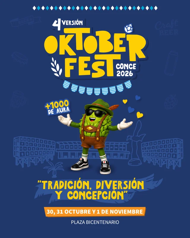 Oktoberfest CCP 2026: 4ta Versión en Plaza Bicentenario de Concepción