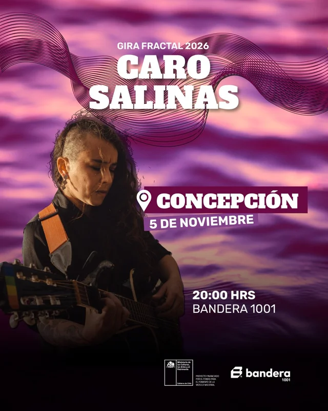 Caro Salinas: Gira Fractal 2026 En Bandera 1001, Concepción