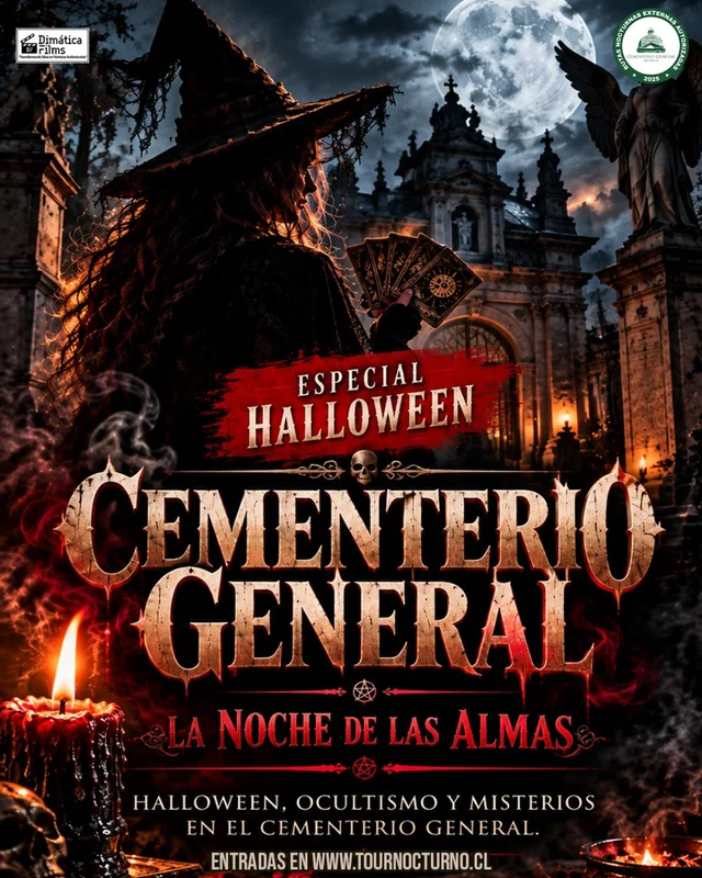 Tour Nocturno Cementerio General: Especial Halloween: La Noche De Las Almas - Vineres 31 De Octubre Del 2026 - 20:15 Horas