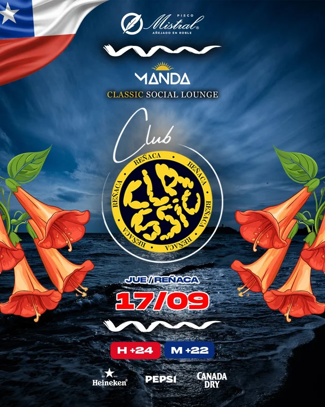 CLUB CLASSIC 17.09 Edición Dieciochera en Manda Classic Lounge