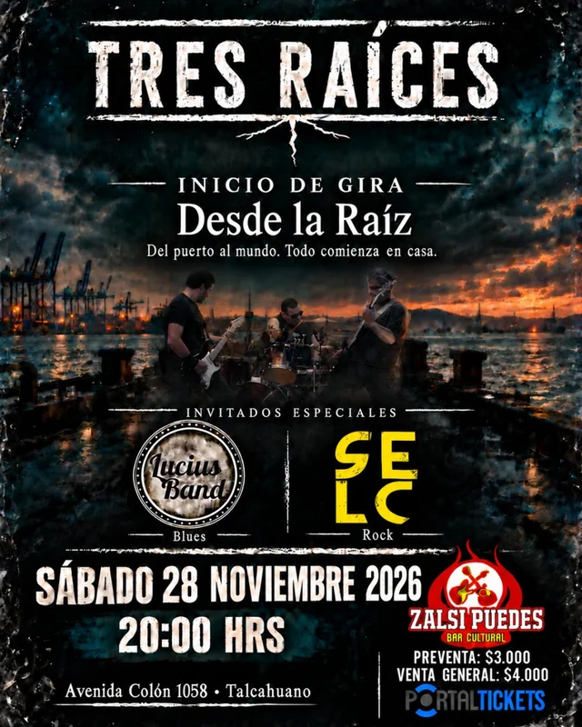 Tres Raíces - Inicio De Gira - Tres Raices, Lucius Band, Santos En La Corte