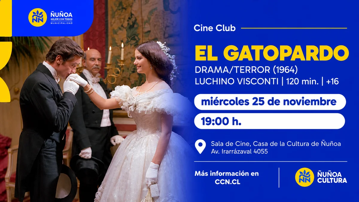 Cine Club Ñuñoa presenta «El gatopardo», de Luchino Visconti