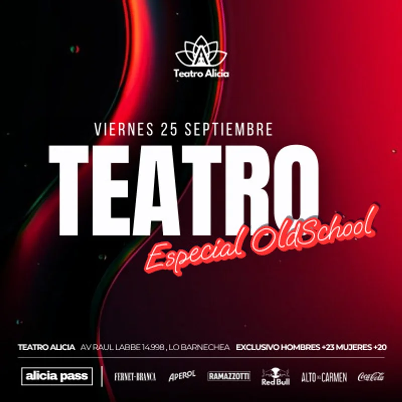Teatro Alicia · VIERNES 25 Septiembre