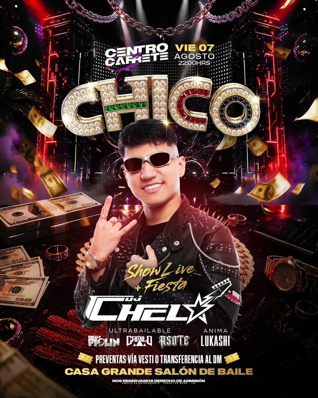 𝗦𝗛𝗢𝗪 𝗟𝗜𝗩𝗘 @djcheloo 🎸🤘🏽+ 𝗙𝗜𝗘𝗦𝗧𝗔 𝗨𝗟𝗧𝗥𝗔𝗕𝗔𝗜𝗟𝗔𝗕𝗟𝗘❤️🔥