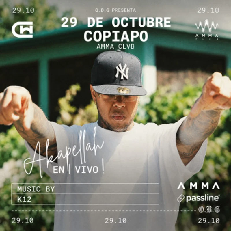 Akapellah La Cruz Tour 2026 en Copiapó (+18)