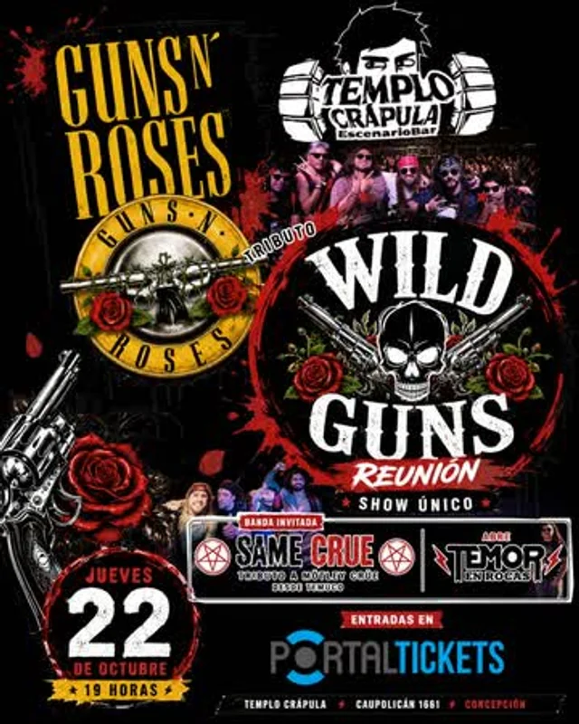 Wild Guns Reunión En Templo Crápula, Concepción