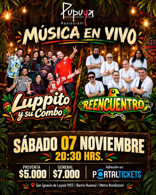 Luppito Y Su Combo + Grupo Reeencuentro En Pupuya Restaurant