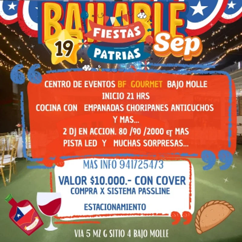 Gran bailable 19 Septiembre