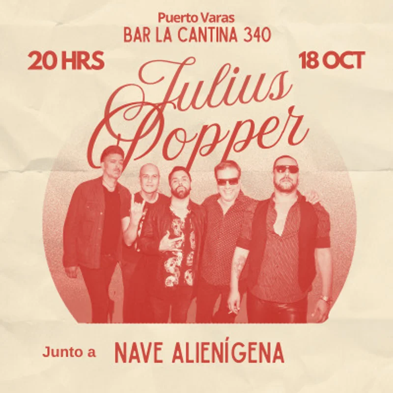 Julius Popper en Puerto Varas - Bar La Cantina 340 | Gira 25 años Vamos y Volvemos