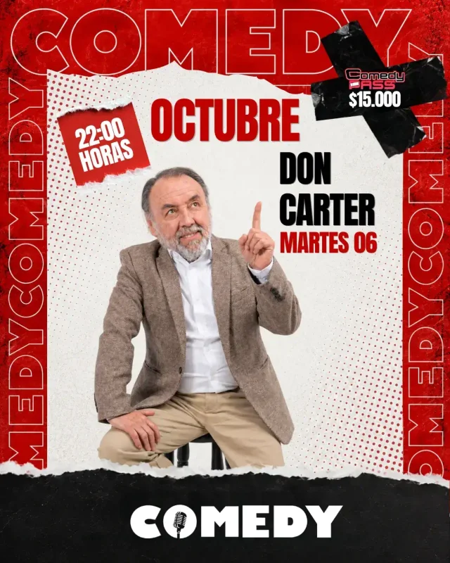Don Carter 6 De Octubre 22:00 Hrs. Comedy Restobar