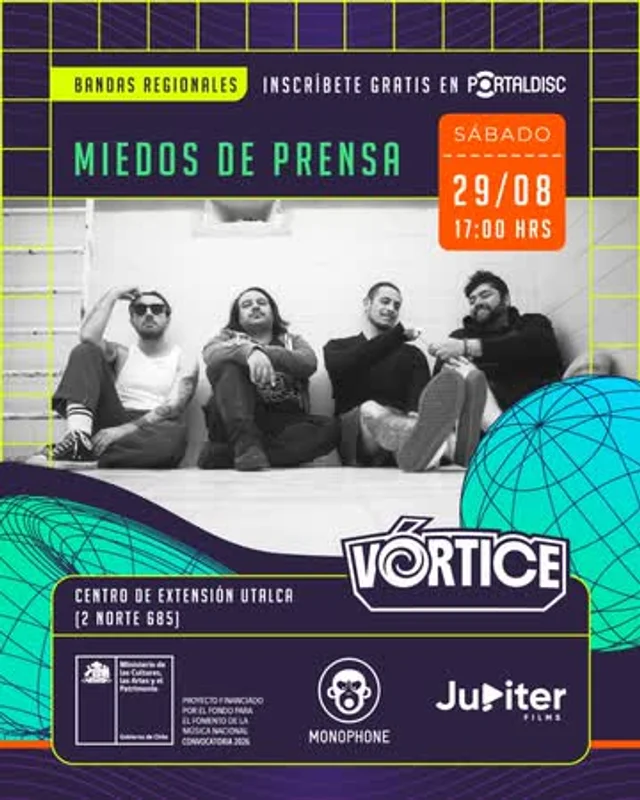 Vórtice Presenta: Miedos De Prensa En Centro De Extensión Universidad De Talca