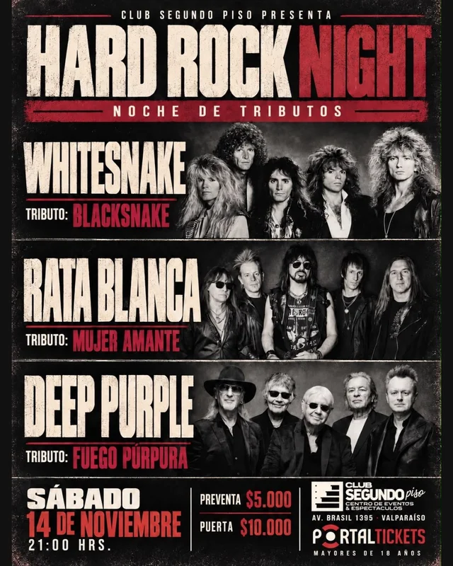 Tres Decadas De Rock En Una Sola Noche En Club Segundo Piso, Valparaíso
