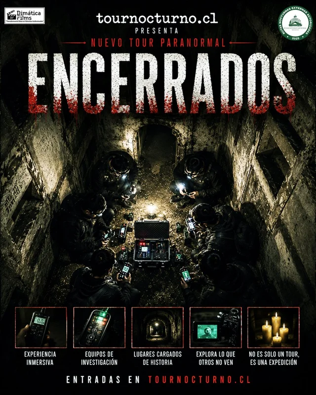 Tour Nocturno En Cementerio General: Encerrados Parte I: Expedición Paranormal Premium - Sabado 26 De Septiembre Del 2026 - 22:30 Horas