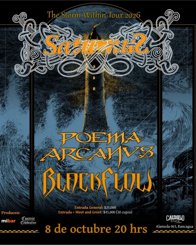 The Storm Within Tour 2026 En Barley Terraza, Rancagua