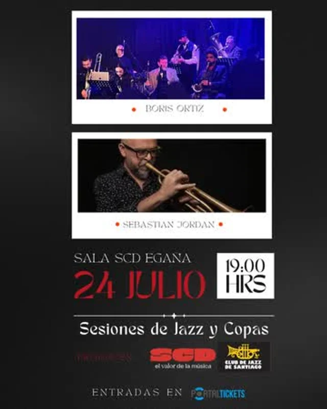 Sesiones De Jazz Y Copas: Boris Ortiz|Sebastian Jordan En Sala Scd Egaña