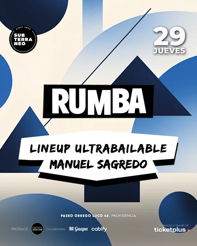 RUMBA Full Ultrabailable ? JUEVES 29 OCTUBRE ? Club Subterraneo (+21M & +23H)