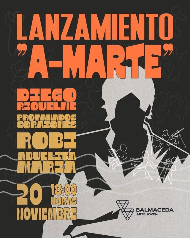 Diego Riquelme: Lanzamiento A-Marte En Balmaceda Arte Joven, Concepción