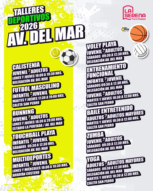 Talleres Deportivos - Avenida del Mar