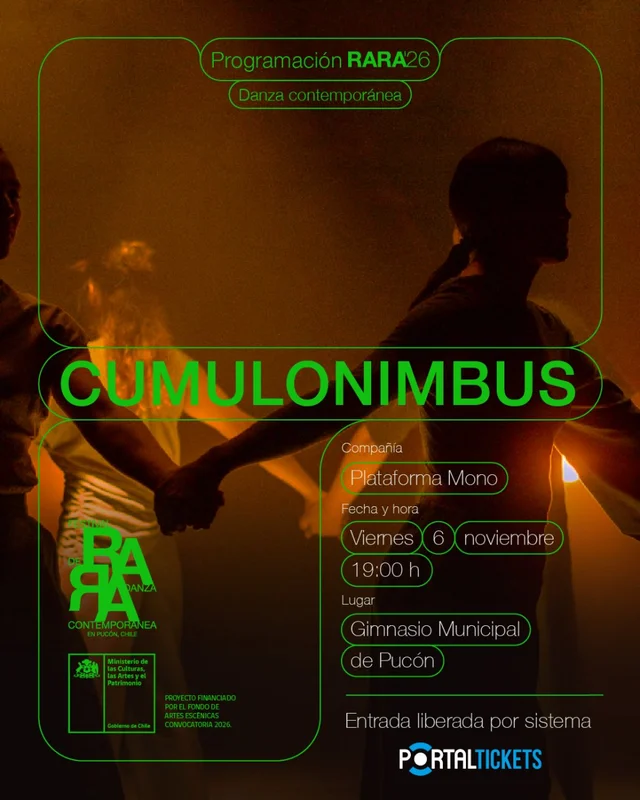 Festival Rara Pucón - Obra Cumulonimbus En Gimnasio Municipal De Pucón - 6 De Noviembre