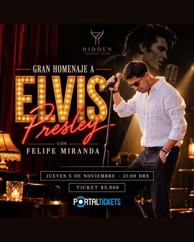 Gran Homenaje A Elvis Presley En Hidden Cocktail Room