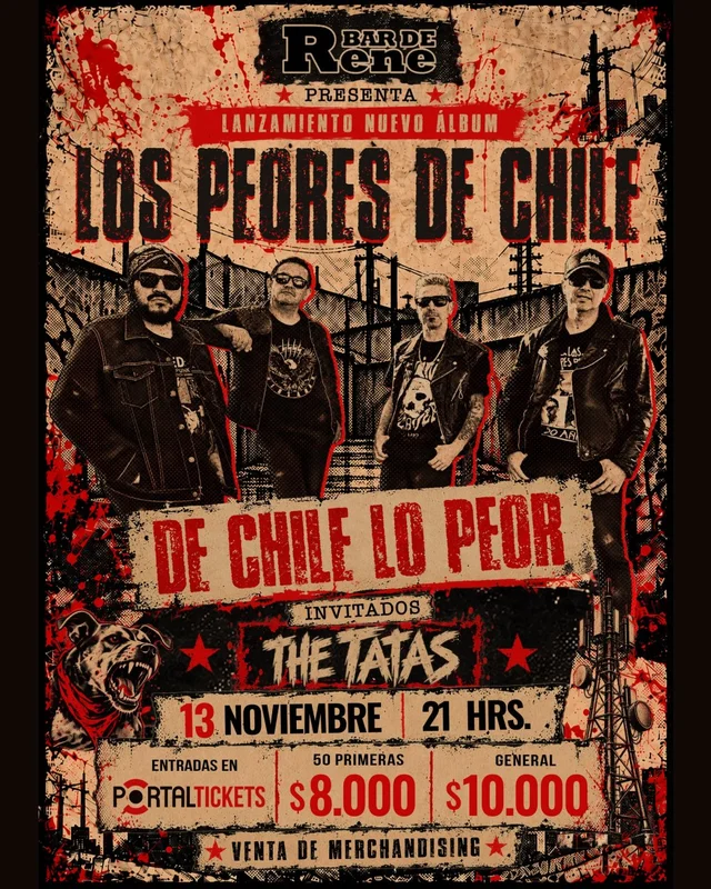 Lanzamiento Nuevo Album De Chile Lo Peor- Los Peores De Chile