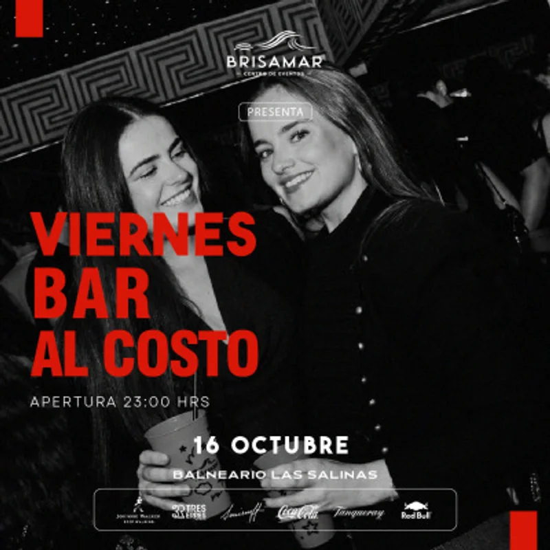 Brisamar Bar al costo Viernes 16 de Octubre