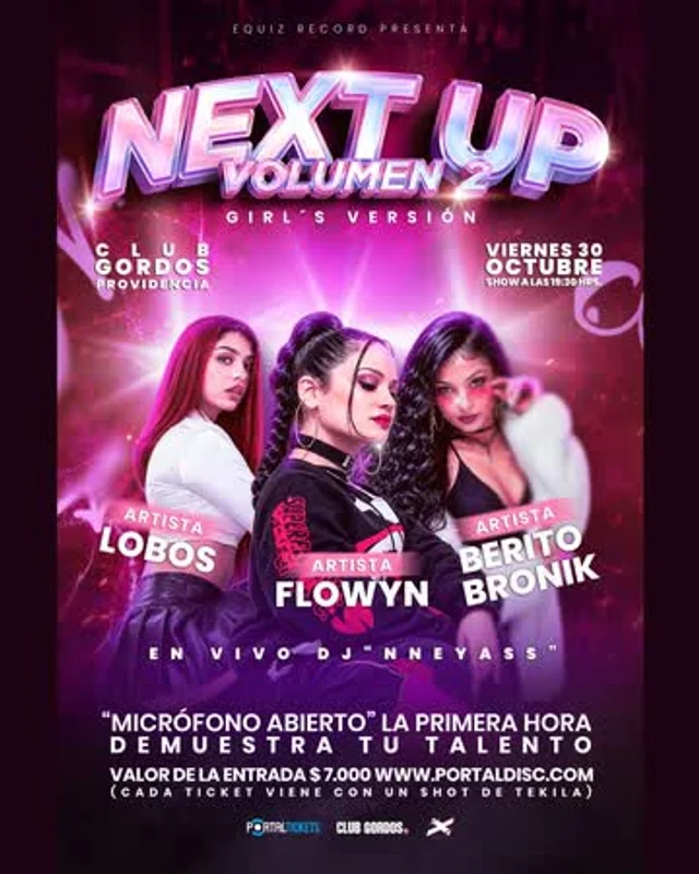 Next Up Vol.2 En Club Gordos