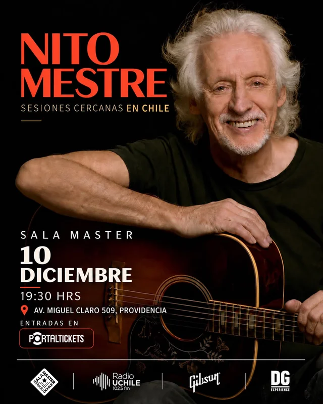Nito Mestre En Chile En Vivo Sala Master - Viernes 11 Diciembre