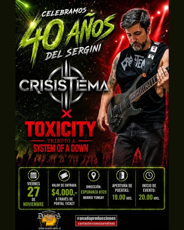 Celebramos 40 Años Del Sergini En Darkolics