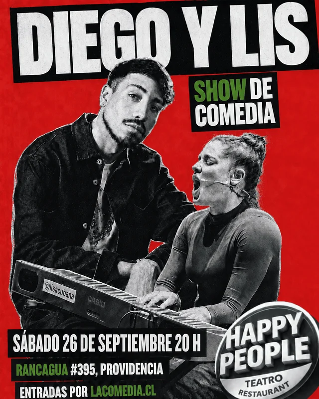 Diego Urrutia y Lis la Cubana en Happy People 26.09