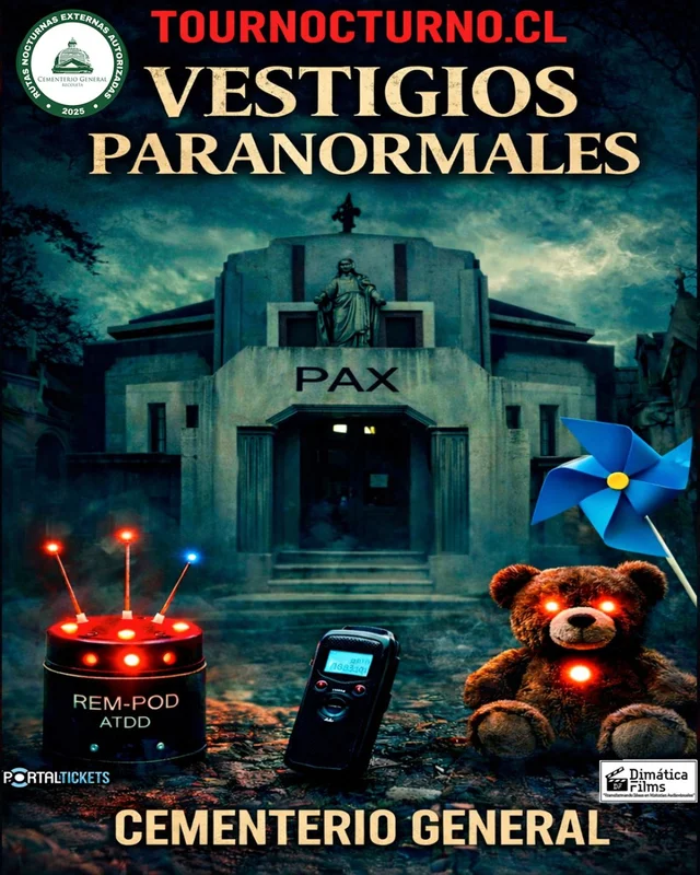 Tour Nocturno En Cementerio General: Vestigios Paranormales - Sabado 10 De Octubre Del 2026 - 22:45 Horas