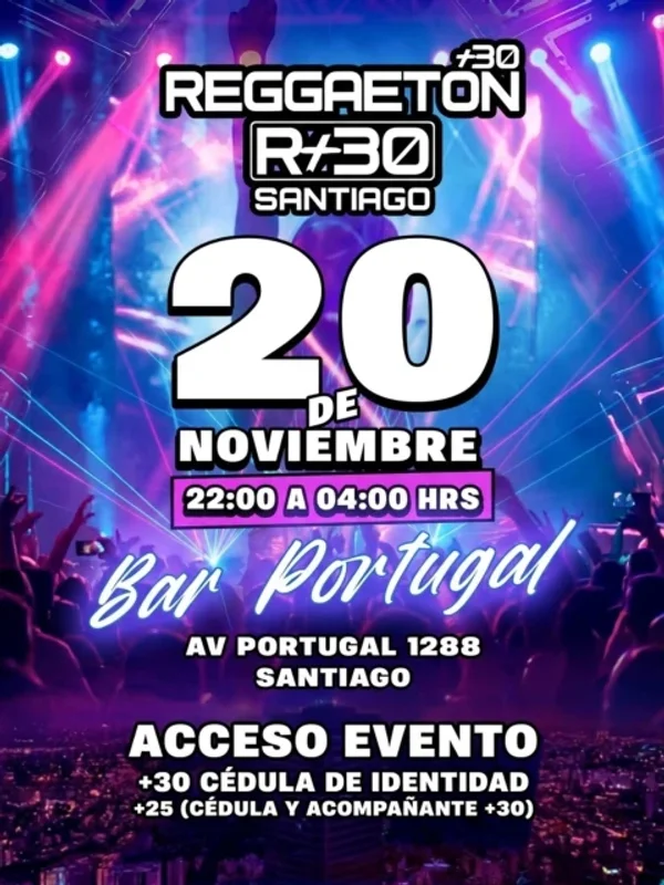 Reggaeton +30!!! Santiago 20/Nov