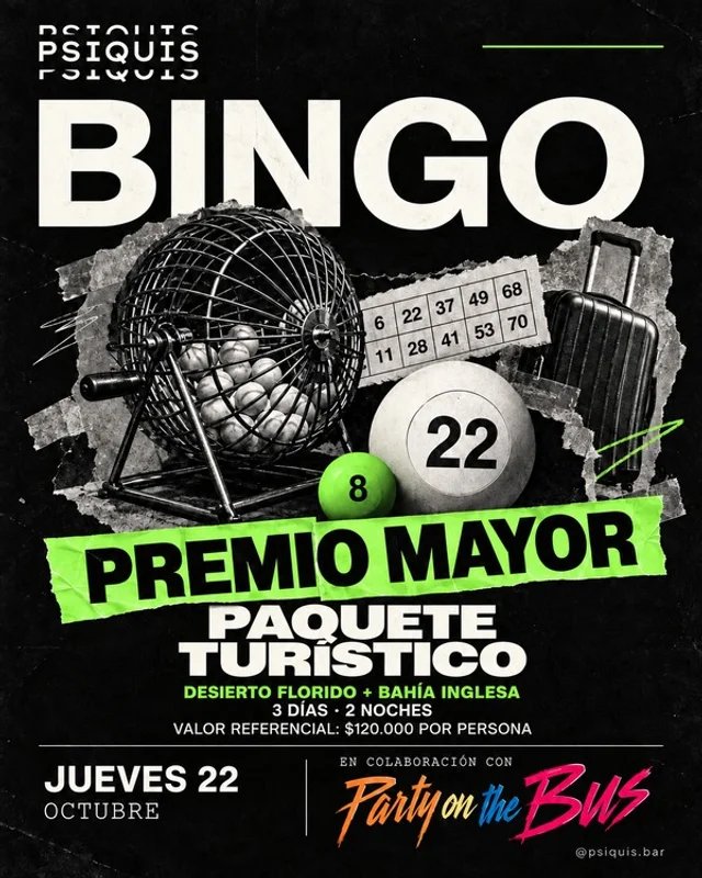 BinGO! En Psiquis Bar