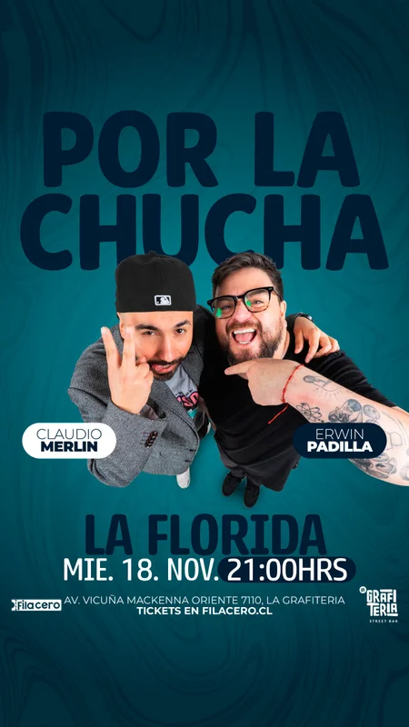 Por La Chucha - Erwin Padilla y Claudio Merlin en La Grafiteria