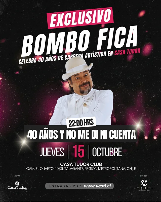 🔥Bombo Fica Celebra 40 años de carrera en Casa Tudor🔥