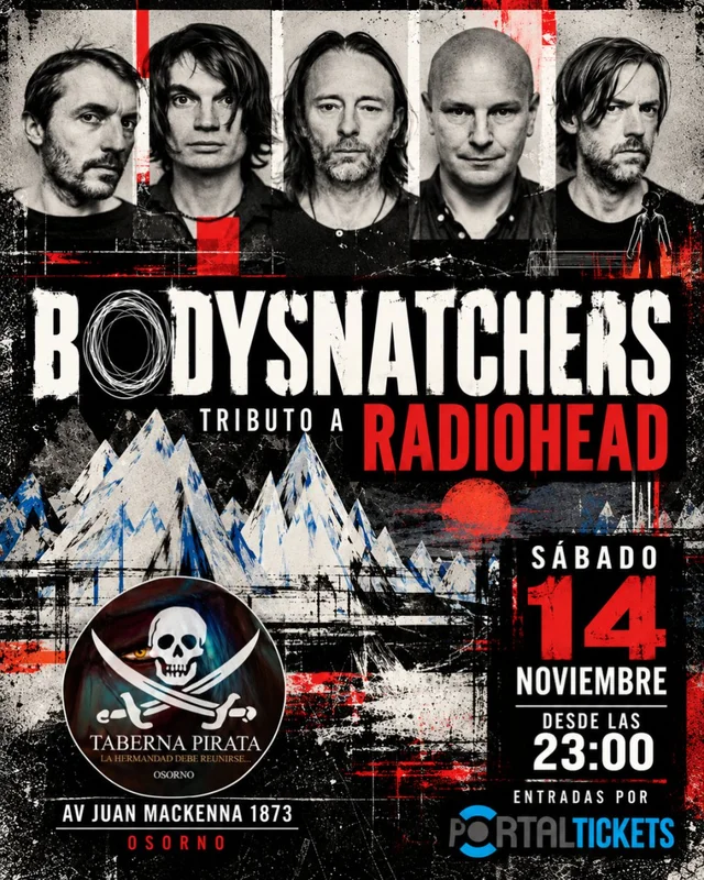 Bodysnatchers Tributo A Radiohead En Taberna Pirata Osorno