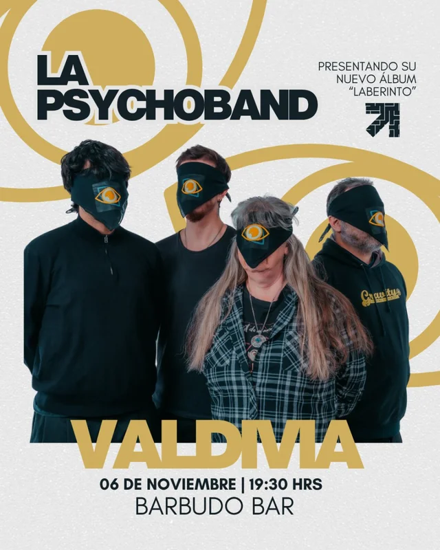La Psychoband Presenta Nuevo Álbum Laberinto En Barbudo Growler, Valdivia