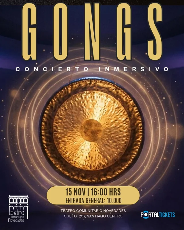 Concierto De Gongs Inmersivo En Teatro Novedades